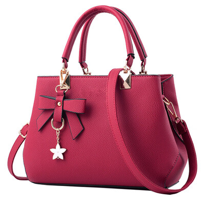 Solid Color Bow Zipper Faux Leather Women Tote Handbag Crossbody Shoulder Bag
Solid Color Bow Zipper Faux Leather Women Tote Handbag Crossbody Shoulder Bag