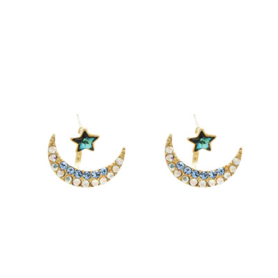 Charm Chic Women Fashion Blue Moon Stars Bright Rhinestone Crystal Earrings Accessories
Charm Chic Women Fashion Blue Moon Stars Bright Rhinestone Crystal Earrings Accessories