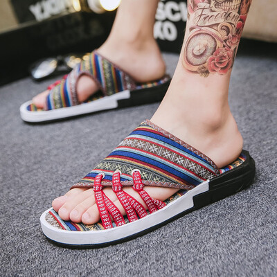 Slippers mens summer fashion wear a word drag Korean version of 100 trendy personality anti-skid beach sandals
Slippers mens summer fashion wear a word drag Korean version of 100 trendy personality anti-skid beach sandals
