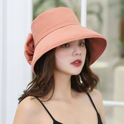 Spring&summer Korean version of womens small fresh&casual fishermans hat Japanese soft girl bow Beach Sun basin hat tide
Spring&summer Korean version of womens small fresh&casual fishermans hat Japanese soft girl bow Beach Sun basin hat tide