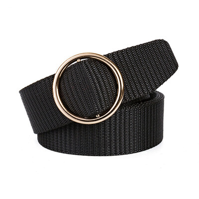 Round buckle Unisex belt Solid Color Canvas Ring Buckle Women belt Fashion Student belt Wild Cowboy pants belt
Round buckle Unisex belt Solid Color Canvas Ring Buckle Women belt Fashion Student belt Wild Cowboy pants belt