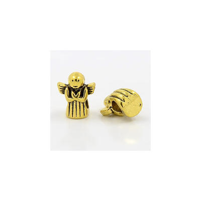 Alloy European Stlye Beads Large Hole Beads Lead Free&Cadmium Free Angel Antique Golden Size about 13mm long 11mm wide