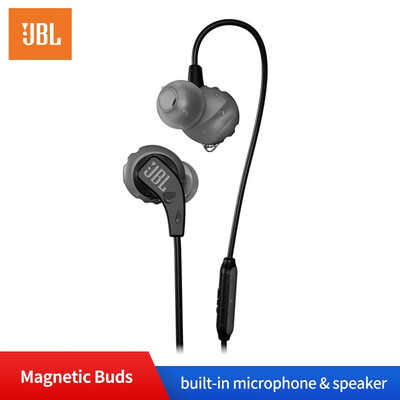 JBL Endurance Run Wired Earphone In-line Control In-Ear Sweatproof Jbl Earphone with Mic Portable Magnetic Earplug Earphone
