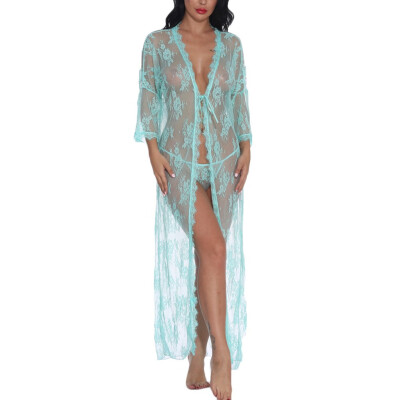 Toponeto New Lingerie for Women Sexy Long Lace Dress Sheer Gown See Through Kimono Robe
Toponeto New Lingerie for Women Sexy Long Lace Dress Sheer Gown See Through Kimono Robe