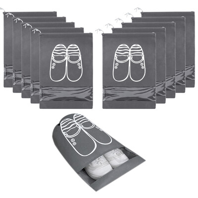 10 Pack Non-Woven Drawstring Shoe Storage Bag Men Women Travel Gym Shoe Packing Organizer Bag Pouch
10 Pack Non-Woven Drawstring Shoe Storage Bag Men Women Travel Gym Shoe Packing Organizer Bag Pouch