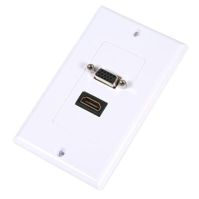 Greensen 1 Port HDMI Female 1 Port VGA Female AV Wall Outlet Video Socket Face Connector Plate White
Greensen 1 Port HDMI Female 1 Port VGA Female AV Wall Outlet Video Socket Face Connector Plate White