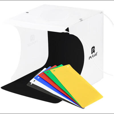 PULUZ Mini Folding Studio Diffuse Soft Box With LED Light Photography Background Photo Studio Box 20cm X 20cm
PULUZ Mini Folding Studio Diffuse Soft Box With LED Light Photography Background Photo Studio Box 20cm X 20cm
