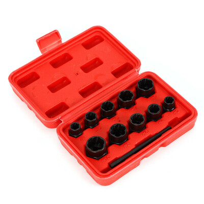 〖Follure〗Steel Nut Bolt Stud Extractor Set Tool Kit For RemovalLocking Wheel Nuts 11Pcs
〖Follure〗Steel Nut Bolt Stud Extractor Set Tool Kit For RemovalLocking Wheel Nuts 11Pcs