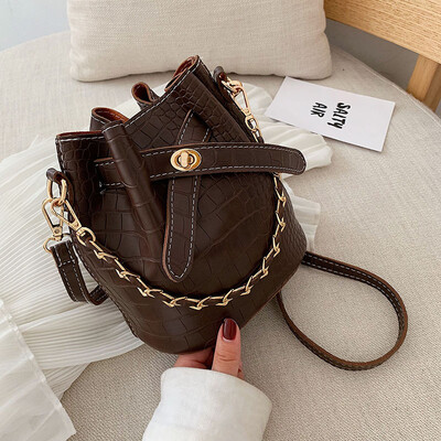 Retro small bag women 2019 new womens bag crocodile pattern bucket bag Messenger bag chain handbag tide
Retro small bag women 2019 new womens bag crocodile pattern bucket bag Messenger bag chain handbag tide
