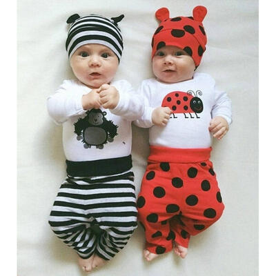 3PCS Newborn Infants Baby Boys Girls Rompers Long Pants Hats Outfit Set Clothes 3Pcs
3PCS Newborn Infants Baby Boys Girls Rompers Long Pants Hats Outfit Set Clothes 3Pcs
