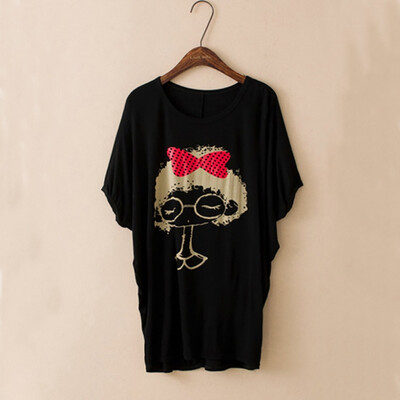 10 Kinds Of 2 Color Modal Casual Letters Animal Print Round Neck Bat Shirt Female T-shirt Blouse 3
10 Kinds Of 2 Color Modal Casual Letters Animal Print Round Neck Bat Shirt Female T-shirt Blouse 3