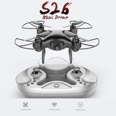 S26 24G 720P Camera WIFI FPV Mini Drone Altitude Hold Voice Control RC Quadcopter for Kids Beginners
S26 24G 720P Camera WIFI FPV Mini Drone Altitude Hold Voice Control RC Quadcopter for Kids Beginners
