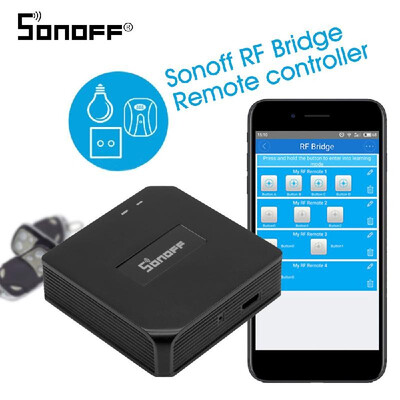 Sonoff RF Bridge 433MHZ Wifi Wireless Intelligent Wi-Fi Remote RF Controller Automation Module Switch For Smart Home Security Alex
Sonoff RF Bridge 433MHZ Wifi Wireless Intelligent Wi-Fi Remote RF Controller Automation Module Switch For Smart Home Security Alex