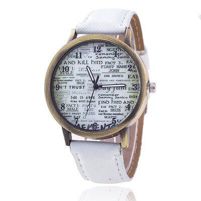 Retro canvas simple garble straps graffiti watches Korean denim personality male&female students couple table
Retro canvas simple garble straps graffiti watches Korean denim personality male&female students couple table