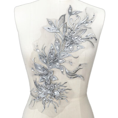 Rhinestone Applique Lace Patch Embroidered 3D Flower Fabric to Decorate Wedding Dress Veil Garment Accessories
Rhinestone Applique Lace Patch Embroidered 3D Flower Fabric to Decorate Wedding Dress Veil Garment Accessories