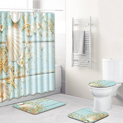 4pcsset Elephant Printed Pattern Water-resistant Shower Curtain Pedestal Rug Lid Toilet Cover Mat Non-slip Bath Mat Set Bathroom
4pcsset Elephant Printed Pattern Water-resistant Shower Curtain Pedestal Rug Lid Toilet Cover Mat Non-slip Bath Mat Set Bathroom