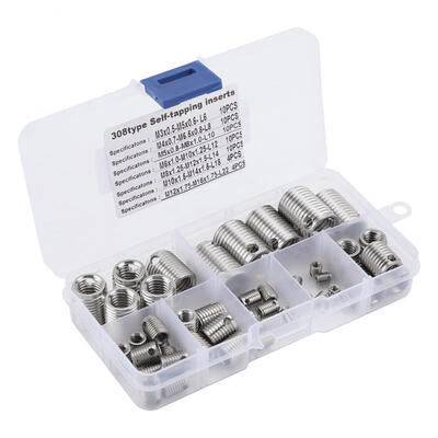 Greensen 58Pcs Stainless Steel Inner Thread Self Tapping Thread Inserts Set Thread Reinforce Repair Tool
Greensen 58Pcs Stainless Steel Inner Thread Self Tapping Thread Inserts Set Thread Reinforce Repair Tool