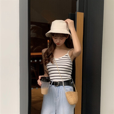 crop top women Summer Fashion Concise Sweet All-match Sexy Striped Sleeveless Slim Fit Camisoles
crop top women Summer Fashion Concise Sweet All-match Sexy Striped Sleeveless Slim Fit Camisoles