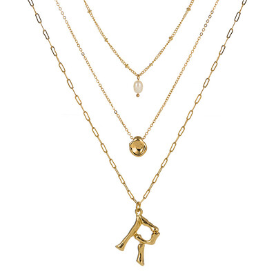 Natural Pearl Beads Fashion 26 Letter Necklaces Pendants alphabet Gold Color Choker Initial Necklace Women Girl Jewelry Collier
Natural Pearl Beads Fashion 26 Letter Necklaces Pendants alphabet Gold Color Choker Initial Necklace Women Girl Jewelry Collier