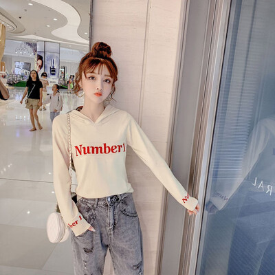 Women Hooded Autumn Simple Long Sleeve Letter Print Loose Hooded Sweet Solid Color New Hooded Pullover Hooded Tops
Women Hooded Autumn Simple Long Sleeve Letter Print Loose Hooded Sweet Solid Color New Hooded Pullover Hooded Tops