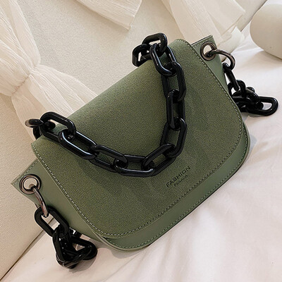 Xiaozhong design 2019 Korean new resin chain handbag slung saddle bag Joker fairy bag
Xiaozhong design 2019 Korean new resin chain handbag slung saddle bag Joker fairy bag