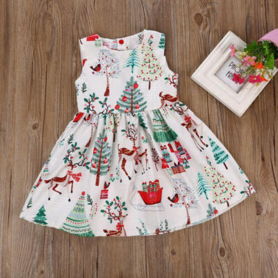 US Toddler Kids Baby Girl Christmas Cartoon Deer Sleeveless Party Dress Clothes
US Toddler Kids Baby Girl Christmas Cartoon Deer Sleeveless Party Dress Clothes
