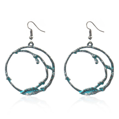 Tree Branches Leaf Round Earring Metal Small Hoop Earrings For Women Gold Punk Ethnic Jewelry
Tree Branches Leaf Round Earring Metal Small Hoop Earrings For Women Gold Punk Ethnic Jewelry