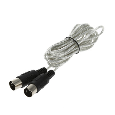 3m 10ft MIDI Extension Cable 5 Pin Plug Male to Male Connector Silver for MIDI devices
3m 10ft MIDI Extension Cable 5 Pin Plug Male to Male Connector Silver for MIDI devices