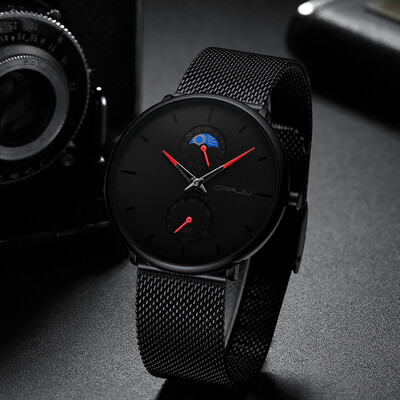 〖Follure〗High Quality Simple Waterproof Black Stainless Steel Mesh Strap Quartz Watch
〖Follure〗High Quality Simple Waterproof Black Stainless Steel Mesh Strap Quartz Watch