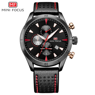 MINI FOCUS Mens Watch Watch Quartz Watch Business Casual Three Eyes Calendar Waterproof Leather Strap
MINI FOCUS Mens Watch Watch Quartz Watch Business Casual Three Eyes Calendar Waterproof Leather Strap