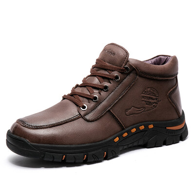 Cross-border winter large size mens cotton shoes leather high plus velvet warm outdoor casual sports shoes non-slip wear-resistant mountaineering
Cross-border winter large size mens cotton shoes leather high plus velvet warm outdoor casual sports shoes non-slip wear-resistant mountaineering