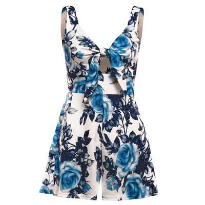 Sexy Strap Front Bow Tie Overalls Floral Print Playsuit Women Summer Boho Wide Leg Beach Rompers Jumpsuit Backless
Sexy Strap Front Bow Tie Overalls Floral Print Playsuit Women Summer Boho Wide Leg Beach Rompers Jumpsuit Backless
