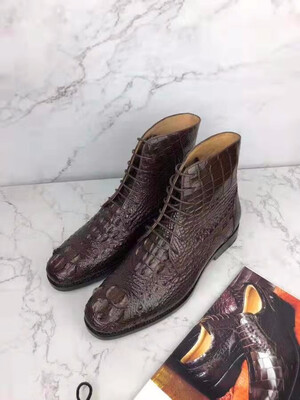 Coffee Brown color Genuine crocodile skin men boots shoe winter with cow skin lining&solid quality shoe base free shipping
Coffee Brown color Genuine crocodile skin men boots shoe winter with cow skin lining&solid quality shoe base free shipping
