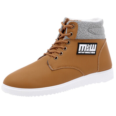 Men Winter Boots Leather High Tops Snow Boots Mens High Plus Velvet Padded Warm Short Boots Korean Fashion Waterproof Shoes
Men Winter Boots Leather High Tops Snow Boots Mens High Plus Velvet Padded Warm Short Boots Korean Fashion Waterproof Shoes