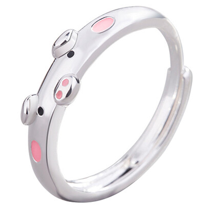 Personality Creative Popular Exquisite Cute Pink Pig Animal Accessories Female Opening Ring
Personality Creative Popular Exquisite Cute Pink Pig Animal Accessories Female Opening Ring