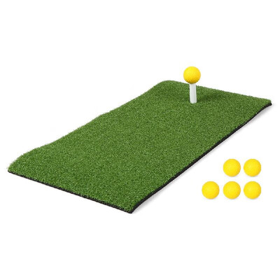 24x12IN Residential Golf Hitting Mat Golf Swing Pad Backyard Practice Golf Training Turf Rubber Tee Holder 6 Foam Bll Included
24x12IN Residential Golf Hitting Mat Golf Swing Pad Backyard Practice Golf Training Turf Rubber Tee Holder 6 Foam Bll Included