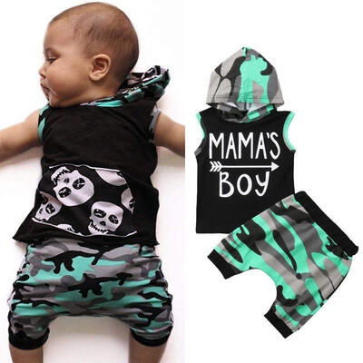 Summer Baby Boys Camouflage Blouse Hoodie Tops T-shirt VestShort Pants Sets
Summer Baby Boys Camouflage Blouse Hoodie Tops T-shirt VestShort Pants Sets