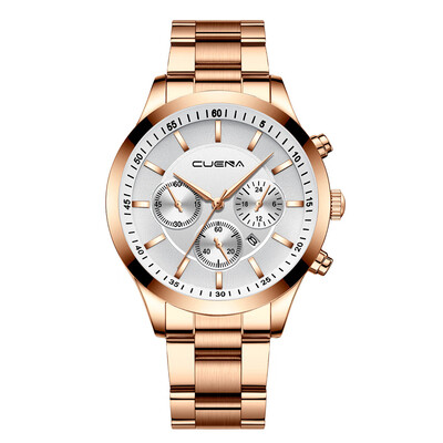 Gobestart CUENA Mens Business Steel Belt Watch Three Eyes Six-Piece Calendar Quartz Watch
Gobestart CUENA Mens Business Steel Belt Watch Three Eyes Six-Piece Calendar Quartz Watch