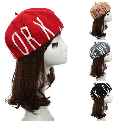 New Fashion Women Beanie Letter Print Round Crown Felt Painter Hat Beret Cap Headwear
New Fashion Women Beanie Letter Print Round Crown Felt Painter Hat Beret Cap Headwear