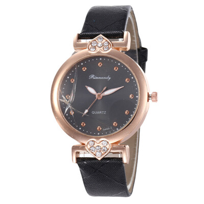 Summer popular peach heart diamond fashion wild ladies watch simple student watch
Summer popular peach heart diamond fashion wild ladies watch simple student watch