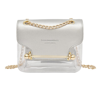 Fashion Women Small Square Shoulder Bag Brand Design Clear Transparent Messenger Bags Chain Crossbody Bag Female Handbags T30
Fashion Women Small Square Shoulder Bag Brand Design Clear Transparent Messenger Bags Chain Crossbody Bag Female Handbags T30