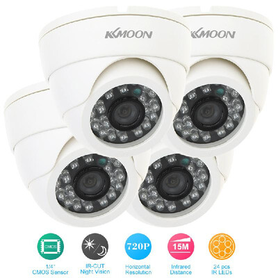 KKmoon 4PCS Lot 720P CCTV Camera Security Kit 4pcs 60ft Video Cable IR-CUT Home Surveillance NTSC System
KKmoon 4PCS Lot 720P CCTV Camera Security Kit 4pcs 60ft Video Cable IR-CUT Home Surveillance NTSC System