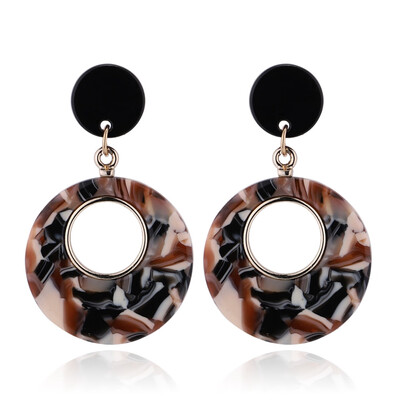Excellent 1 Pair New Fashion Bohemian Pattern Grain Acrylic Earrings Dangle Round Earrings For Women Long Earrings Fashion Jewelry
Excellent 1 Pair New Fashion Bohemian Pattern Grain Acrylic Earrings Dangle Round Earrings For Women Long Earrings Fashion Jewelry