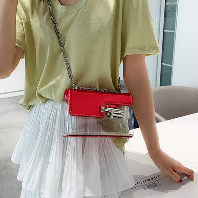 Female bag 2019 new fashion jelly transparent bag summer small fresh messenger bag French small foreign gas small bag
Female bag 2019 new fashion jelly transparent bag summer small fresh messenger bag French small foreign gas small bag