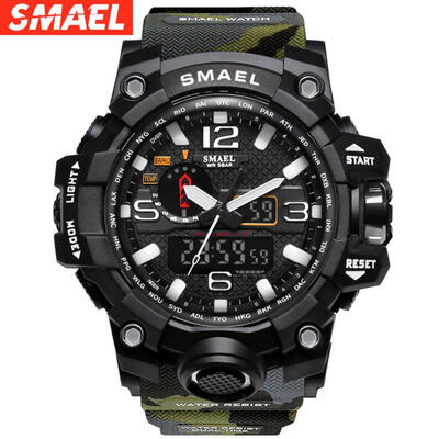 Military Watch Digital SMAEL Brand Watch Shock Mens Wristwatch Sport LED Watch Dive 1545B 50m Wateproof Fitness Sport
Military Watch Digital SMAEL Brand Watch Shock Mens Wristwatch Sport LED Watch Dive 1545B 50m Wateproof Fitness Sport