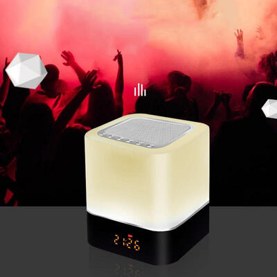 Multifuntional Seven Shades Touch Control LED Night Light With Bluetooth Speaker Bedside Lamp With Clock WTF Slot
Multifuntional Seven Shades Touch Control LED Night Light With Bluetooth Speaker Bedside Lamp With Clock WTF Slot