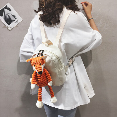 Backpack female 2019 new Japanese Harajuku student cute school bag college wind girl canvas doll small backpack
Backpack female 2019 new Japanese Harajuku student cute school bag college wind girl canvas doll small backpack