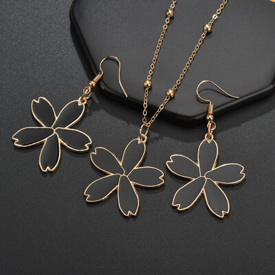 Petal Earrings Necklace Set New Womens Sweet Beauty Jewelry Creative Design New Cute Multi-color Flower Wedding Party Gift
Petal Earrings Necklace Set New Womens Sweet Beauty Jewelry Creative Design New Cute Multi-color Flower Wedding Party Gift