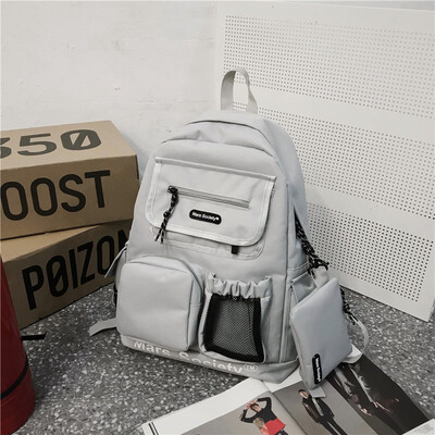 Ins schoolbag female Korean version of high school students Chaobai mens simple shoulder bag large capacity computer bag backpack
Ins schoolbag female Korean version of high school students Chaobai mens simple shoulder bag large capacity computer bag backpack