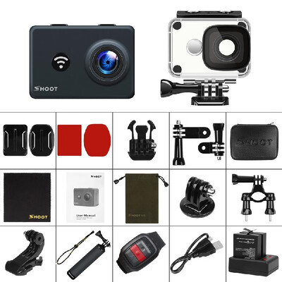 SHOOT XTGP436 4K WiFi Action Camera 24G Remote 1080P 14MP Sports Camera 170 Degree Wide View Angle 2 Inch LCD Screen 2pcs 1000mAh
SHOOT XTGP436 4K WiFi Action Camera 24G Remote 1080P 14MP Sports Camera 170 Degree Wide View Angle 2 Inch LCD Screen 2pcs 1000mAh